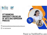 Uttaranchal University Bachelor of Arts (BA) admission process