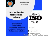 ISO Certification for Education Industry | Quality Control Certification