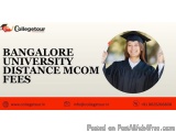 Bangalore University Distance Mcom Fees