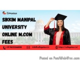 Sikkim Manipal University Online M.com Fees