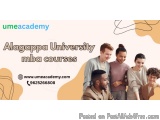 Alagappa University mba courses