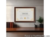 Framed Certificates