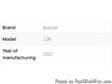 The image is a table that shows the brand and model of a bobcat. The table is divided into two columns, with the first column...