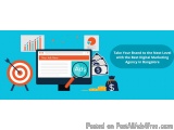 The image is an illustration that represents the concept of taking your brand to the next level with the best digital marketi...
