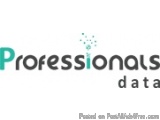 The image is a logo for a company called Professionals. The logo is written in a modern, sans-serif font and is in a turquois...
