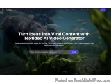 Textideo: New Users Get 100 Free Credits + $3.99 Trial Pack for AI Video Creation