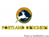The image is a logo for Portland Designers, a company that posted on PostAllAds4Free.com. The logo is circular in shape and h...