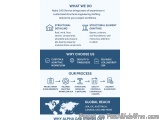 The image is an infographic that explains the benefits of Alpha CAD Services, a company that brings years of experience in cu...