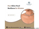 Pure Silver Pearl Necklaces for Women