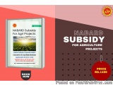 The image is an advertisement for a book titled "Nabard Subsidy for Agri Projects". The background of the image is a gradient...