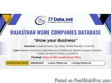 77Data: Download the list of MSME companies in Rajasthan