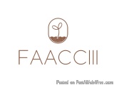 The image is a logo for a company called "FAACCIIII". The logo is a simple design with a white background and a brown line dr...