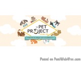 The image is a logo for a pet store called "The Pet Project Store & Spa". The logo is in the center of the image and is a squ...