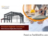 The image is an advertisement for a company called PC Bodiwala & Associates. It features a 3D model of a building under const...