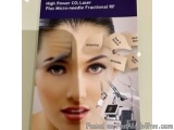 The image is a close-up of a woman's face. The woman appears to be in her late twenties or early thirties. She has dark hair...