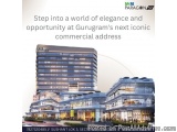 The image is a digital rendering of a modern building with a unique architectural design. The building is located in a city w...