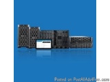 The image is a 3D rendering of a modern building with a blue background. The building appears to be made up of multiple level...