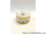 The image is of a jar of cold cream. The jar is round and has a white lid with a yellow label. The label has an illustration...