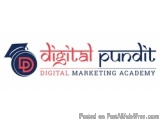 The image is a logo for Digital Pundit Digital Marketing Academy. The logo is a combination of the company's name and logo, w...
