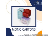 Mono carton packaging for cosmetics