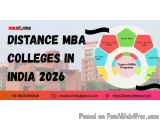 Distance MBA colleges in india 2026