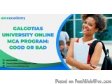 Galgotias University Online MCA Program: Good or Bad