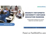 Bharati Vidyapeeth University Distance Education Ranking