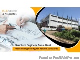 The image is an advertisement for a company called PC Bodiwala & Associates. It features a photo of a construction site with...