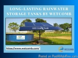 Long-Lasting Rainwater Storage Tanks by Wetcomb