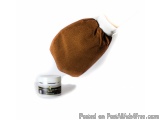 The image shows a small jar of body butter on a white background. The jar is round and has a black label with white text. The...