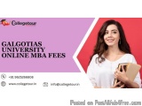 Galgotias University Online MBA fees