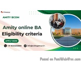 amity online ba eligibility criteria