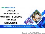 Lovely Professional University Online Mba Fees Structure