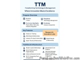 The image is a table that lists the key features of a program called "Transforming Technology & Management Where Innovation M...