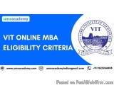 Vit Online Mba Eligibility Criteria