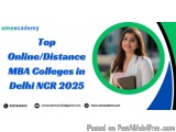 Top Online/Distance MBA Colleges in Delhi NCR 2025