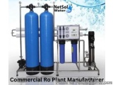 The image shows a commercial ro plant manufacturer, NetSol Water, which is a type of water treatment equipment. It consists o...