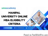 Manipal University Online Mba Eligibility Criteria