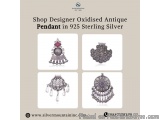 Shop Designer Oxidised Antique Pendant in 925 Sterling Silver