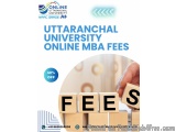 uttaranchal university online MBA fees