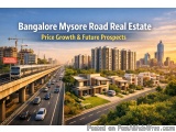 The image shows a beautiful view of Bangalore Mysore Road Real Estate, a residential area in India. The image is taken from a...