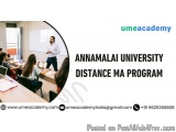 Annamalai University Distance MA Program