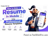 How To Make A Resume In Mobile Using Professional Resume Template...