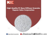The image is an advertisement for KSC High-Quality PC Base Diffuser Granules from Kapoor Sales Corporation. The background of...