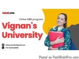 Vignan's University Online MBA programs