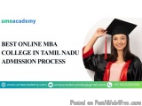 Best online mba college in  Tamil Nadu admission  process